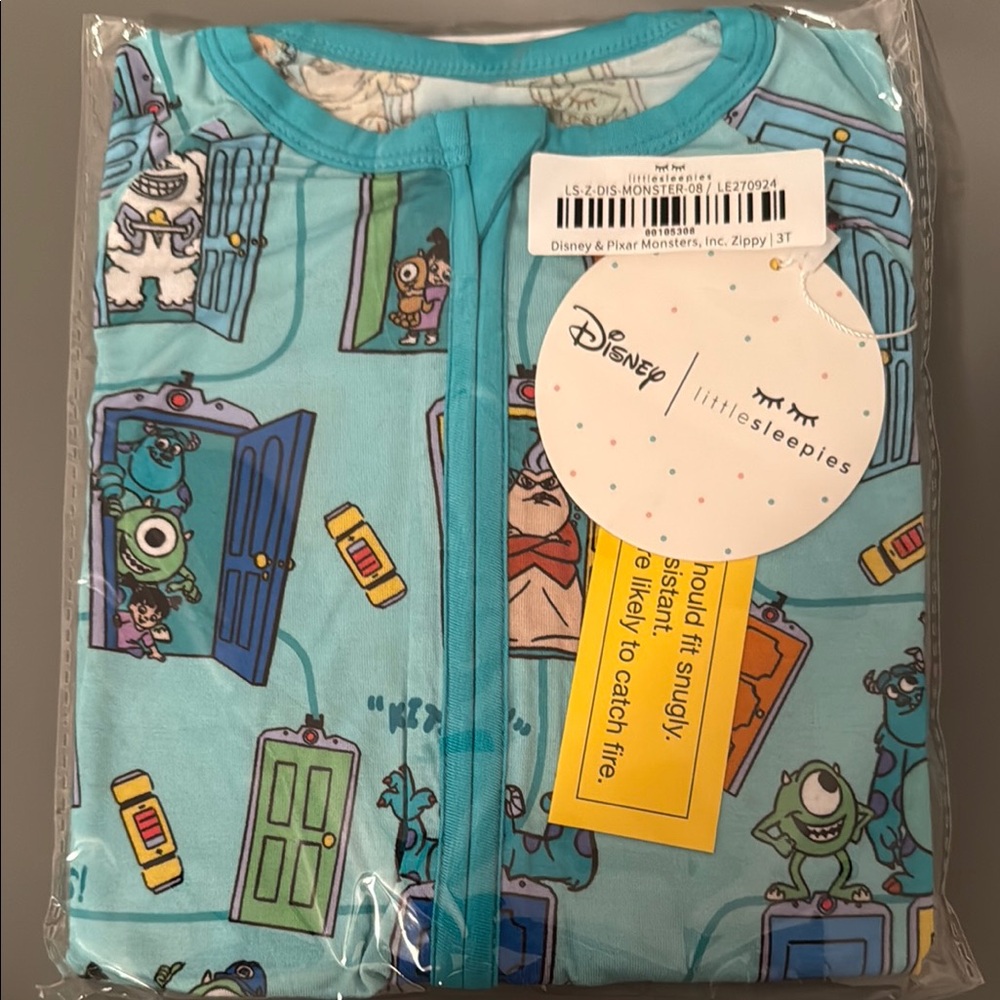 Disney Monsters Inc. Blue Pajama Set
